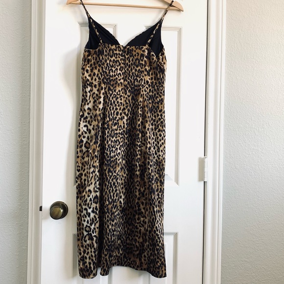 NWT EXPRESS Leopard Print Slip Dress - Picture 4 of 10